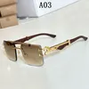 Sunglasses 2024 Designer Fashion Trending Products For Men Vintage Luxury Glasses In Oculos Brand Rimless Lentes