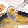 Cooking Utensils Stainless Steel Filter Spoon Kitchen Oil-Frying Basket With Clip Mti-Functional Strainer Accessories Tools Drop Del Dhp5J