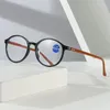 Solglasögon Rund ram HD -lins Läsglasögon unisex vintage fyrkantiga presbyopia glasögon långt syn recept glasögon för män kvinnor