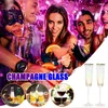 Wine Glasses 150ml Champagne Flutes Glass Gradient Toasting Wedding Party Cocktail Cups