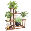 Autres bâtiments de jardin 6 niveaux bois plante fleur support étagère planteur pots étagères support de support affichage pour plusieurs plantes intérieur extérieur jardin patio YQ240304