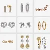 1: 1 The latest 925 silver and gold-plated copper silver alloy fashionable earrings. Shining Coming