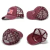 Ball Caps 4 Colors Distressed American Flag Star Cap Denim Baseball Women Jeans USA Hat LL