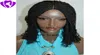 Säljer korta kinky flätade spetsar främre peruker full hand bundna syntetiska hår peruker med lockiga tips för afroamerikaner8397868