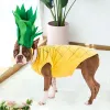 Rompers Pet Costume Set Creative Lovely Pineapple Decor Dog Costume Set Dog Shirt With Hat Cat Dog Party Dress Up Pet Supplies