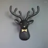 Estatuetas decorativas YY Sala de estar Quarto Loja Fundo Parede Estéreo Q Versão Animal Elk Pingente