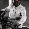 Мотоциклетная куртка со встроенным CE защитным комплектом, дышащий мотор для мужчин, износостойкая байкерская одежда, впитывающая влагу