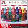 Originele Bang 12000 Rookwolken Wegwerp E-sigaretten Vape Bladerdeeg 12k 0% 2% 3% 5% 20ml Voorgevulde Pod Mesh Coil 650mAh Oplaadbare Batterij Pen Vaper Apparaat tornado BOX 12000