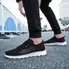 Newest Men Women Mesh Running Shoes Soft Breathable Comfort Black White Grey Navy Blue Mens Trainers Sports Sneakers GAI