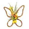 Couronne de fleurs décoratives de pâques, décoration intérieure et extérieure pour porte d'entrée, guirlande de printemps et d'été pour fenêtre, maison, ferme