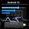 Transpeed ATV Android 13 TV Stick مع Assistant Assistant TV Apps Dual WiFi Support 4K Video 3D TV Box Set Top Box 240221