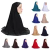 Etnische kleding Ramadan moslimvrouwen één stuk Amira Hijab sjaal Pull op hoofddoek klaar gemaakte instant sjaal Khimar boerka Niqab tulband 70