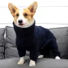 Jacken Winter-Hundekleidung, dickes Fleece, warmer Hundemantel für kleine, mittelgroße und große Hunde, verstellbare Haustier-Kapuzenpullover, männlich/weiblich, Overall-Outfit