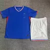 2024 Euro Cup Maillots de Football BENZEMA MBAPPE Soccer Jerseys French Football Shirt GRIEZMANN GIROUD DEMBELE SALIBA KANTE Fans Player Versions Shirt Men Kids Kit