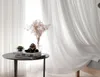 White Tulle Curtains for Living Room Decoration Modern Chiffon Solid Sheer Voile Kitchen Curtain home Decoration5703401