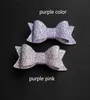 New Baby Hairpins Good Shinning Leather Hair Bows 6 pcslot Glitter Felt Kids Hair Clips Bowknot9531676