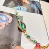 68% KORTING horloge Horloge Nieuwe Xiangjia Lichte Luxe Jade Armband met Gans Eivormige wijzerplaat Kleine en delicate Hand Decoratieve Quartz Dameseditie