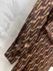 Базовые повседневные платья Дизайнерская женская классическая рубашка с принтом Платье-рубашка с тонкой талией и длинными рукавами Карманное облегающее платье-туника с принтом Топ f..ndi Brand Apparel a1 240304