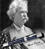Limitowana edycja pisarz Mark Twain Rollerball Pen Unikalny lodowe pęknięcia projektowanie biuro Pisanie pióra z Monte Numer seryjny 005118110