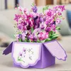 Boxed Flower wenskaart voor Moederdag Vaders Thanksgiving Valentines Floral verjaardag Decor 240301