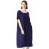 Dresses Female Summer Dress New Plus Size Loose Sleepwear Nightdress Comfortable Cotton Nightgown Women Short Sleeve Nightshirt 2xl7xl