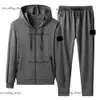 Italien Designer Stones Island Men's Hoodies Sweatshirts CP Companys Jacket Fashion Men Tracksuits Spring and Sports Putt Populära i Europa Stones Islande Pants 124