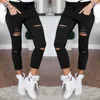 Women's Jeans New Design Ripped Jeans For Women Big Size Pipped Trousers Stretch Pencil Pants Leggings Ladies Jeans 240304