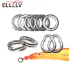 Boxes Elllv 200pcs Stainless Steel Solid /Split Ring Fishing Line Lure Connector Freshwater Saltwater Fishing Practical Accessories