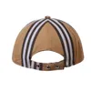 Summer Designer Classic Stripe Printing Cape Baseball Cap Mężczyźni Kobiety Unisex Regulowany czapka baseballowa Bawełna kapelusz słoneczny Wysokiej jakości haft hip hopowy kapelusz słońca