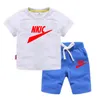 NYA SUMMER KIDS BOYS BRAND LOGOPRINT KLÄNNING SET Baby Girls Fashion T-shirt Shorts 2 Piece Set Toddler Clothing Kids Sportwear