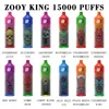 Vape Eu местный склад 15000 Puffs Zooy Vapes Ondayable 650MAH Перезаряжаемая аккумулятор