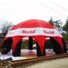 Grande tente araignée gonflable igloo de 12m, tentes de gazebos de chapiteau en tissu imprimé personnalisé pour salon commercial