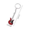 Keychains Guitar Shape Keychain Keyrings Commemorative Alloy Material Keys Rings Car Jewelry Gift For Women Girls