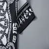 Tasarımcı T-Shirt Monogramlı Baskı ile Kısa Kollu Üst İhşartı Lüks Erkek Hip Hop Giyim Asya Boyutu 0101