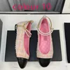 Desinger Sandals Chan El Sandal Loafers Womens Ballet Flats 디자이너 신발 파리 브랜드 발레 Flat HJ2G Slingbacks Pearl Gold Chain Boat Shoes 5S Box 34-42