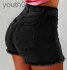 Women's Jeans Jeans Sexy Fringed High Waist Stretch Denim Shorts with 4 Colors Size S-3XL 240304