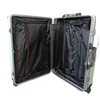 24'' home storage aluminum alloy luggage large capacity aluminum frame pure metal suitcase password case