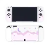 Esthétique Pastel Clound Sky Moon Funda Nintendo Switch OLED Étui de protection Housse en TPU souple Contrôleur JoyCon Accessoires de jeu