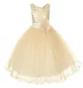 New Style Girl Dress Cute Sequin Sleeveless Vest Princess Lace Dress Baby Kids Party Wedding Bridesmaid Vestido1706275