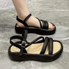 Sandals Platform Women Flats Shoes 2024 Summer Dress Slippers Designer Brand Open Toe Flip Flops Elegant Femme Slides