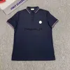 Mens Polos design monclear skjorta vårmonclairs jacka mon tees semester kort ärm avslappnade bokstäver trycktoppar monclair t shirt 8807