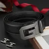 New Men's Automatic Buckle Belt Mens Business Pure Leather Belts Fashion Wholesale Belt's Designer Belt High Quality 3 Colors Available