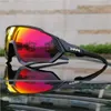 Oakleies Sonnenbrille Sport Outdoor Radfahren Sonnenbrille UV400 polarisierte Linse Fahrradbrille MTB Fahrradbrille Männer Frauen EV Reiten Sonnenbrille Fünfteiliges Set mit Box