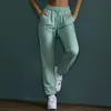Alo -88 calças de ioga Faixa solta Fidência da moda feminina dança calças casuais calças de cintura alta