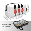 Cosmetic Bags Custom Cartoon British Soldiers Travel Bag For Women UK London Toiletry Makeup Organizer Lady Beauty Storage Dopp Kit