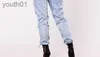 Damesjeans Damesoveralls Gewassen denim jeans Jumpsuits Lange broeken Broeken Mode High Street Coole jeanspakken Dameskleding Losse jeansoutfit 240304