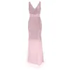 Casual Jurken Sexy Lange Glitter Pailletten Rose Gold Feestjurk Voor Vrouwen Elegante Bal Avondjurk Bruidsmeisje Sequin Prom V-hals