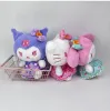 アニメKuromi Melody Purple Pink Skirt Plush Toys Children'sゲームコンパニオン会社エンタープライズアクティビティギフトルームの装飾