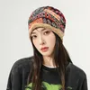 Bérets Météo Bonnet Chapeau Hiver Thermique Rétro Rayé Couleur Bloc Femme Avec Doublure En Polaire Épaisse Élégant Pour L'oreille