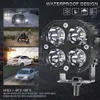 Upgrade 3 Inch Led Verlichting Bar 12V 24V Voor Auto Geel Mistlamp 4X4 Off road Motor Tractoren Rijden Lichten Wit Vierkant Spot H4w9